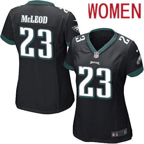Women Philadelphia Eagles #23 Rodney McLeod Nike Black Game NFL Jersey